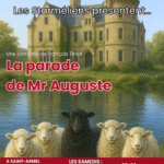 Affiche de la pièce de François TINLOT "La parade de Mister Auguste", jouée à Saint-Armel